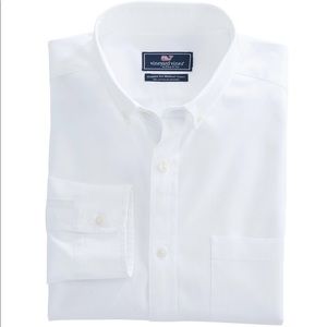 White Button Down Vineyard Vines Shirt